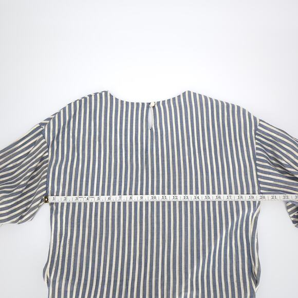 Anthropologie Eva Franco SAMPLE PIECE Marin Striped Blouse Top - Women's Size 6 - Picture 9 of 13